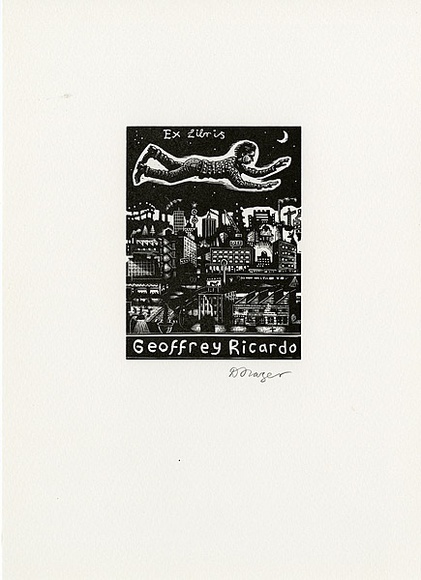 Artist: Frazer, David. | Title: Geoffrey Ricardo | Date: c.2001 | Technique: wood-engraving, printed in black in, from one block