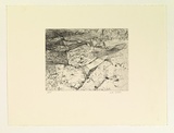 Artist: Mortensen, Kevin. | Title: not titled [landscape] | Date: 2000 | Technique: etching, printed in black ink, from one copper plate | Copyright: © Kevin Mortensen
