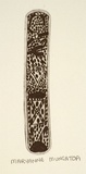 Artist: MUNGATOPI, Maryanne | Title: not titled [silver bangle series design] | Date: 1997, July | Technique: etching, printed in black ink, from one plate