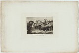 Artist: b'Montefiore, Eliezer Levi.' | Title: b'Rue dans une ville, au Japon' | Date: c.1872 | Technique: b'etching and aquatint, printed in warm black ink, from one copper plate'