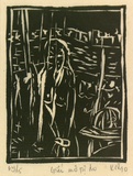 Artist: b'Nguyen, Tuyet Bach.' | Title: b'Giac mo tu do [The dream of Freedom]' | Date: 1990 | Technique: b'linocut, printed in black ink, from one block'