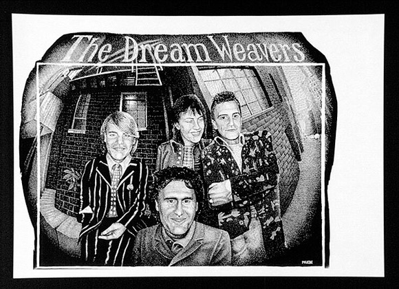 Artist: b'Febey, Rodney.' | Title: b'The Dream weavers.' | Date: 1982 | Technique: b'photocopy, printed in black ink, from hand drawn artwork'