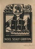 Artist: b'FEINT, Adrian' | Title: b'Bookplate: Noel Sealy Griffin.' | Date: (1928) | Technique: b'wood-engraving, printed in black ink, from one block' | Copyright: b'Courtesy the Estate of Adrian Feint'