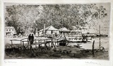 Artist: b'FULLWOOD, A.H.' | Title: b'Old Mosman, 1890.' | Date: (1890?) | Technique: b'etching, printed in warm black ink, from one plate'