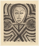 Artist: Feu'u, Fatu | Title: Tausala. | Date: 1990 | Technique: lithograph, printed in black ink, from one stone | Copyright: © Fatu Feu'u