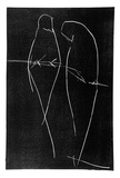 Artist: b'Buckley, Sue.' | Title: b'Loving birds.' | Date: 1960 | Technique: b'linocut, printed in black ink, from one block' | Copyright: b'This work appears on screen courtesy of Sue Buckley and her sister Jean Hanrahan'