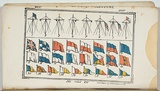 Title: b'not titled [ship sinaling flags].' | Date: 1855 | Technique: b'lithograph, printed in black ink, from one stone; hand-coloured'