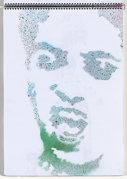 Title: b'Chickenpox' | Date: 2003-2004 | Technique: b'stencil, printed with colour aerosol paint, from one stencil'