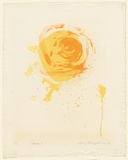 Artist: MACQUEEN, Mary | Title: Solaris I | Date: 1969 | Technique: lithograph, printed in colour, from two plates in yellow and orange ink | Copyright: Courtesy Paulette Calhoun, for the estate of Mary Macqueen