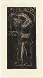 Artist: b'HANRAHAN, Barbara' | Title: b'Dreamer' | Date: c.1960 | Technique: b'aquatint, printed in black ink, from one plate'
