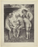 Artist: b'Allport, C.L.' | Title: b'(Children playing).' | Date: 1908 | Technique: b'lithograph, printed in black ink, from one stone'