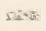 Title: Six bowls | Date: 1982 | Technique: drypoint, printed in black ink, from three perspex plates