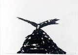 Artist: Roberts, Neil. | Title: Eruptions 26 | Date: 1991 | Technique: pigment-transfer, printed in brown ink, from one bitumen paper plate