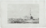 Artist: Thomas, Edmund. | Title: William's town lighthouse. | Date: 1853 | Technique: lithograph, printed in colour, from two stones (black image, light cream tint stone]
