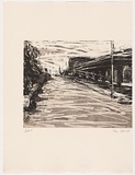 Artist: b'Quilty, Ben.' | Title: b'The white ute [A].' | Date: 2004 | Technique: b'etching and aquatint, printed in black ink, from two plates'