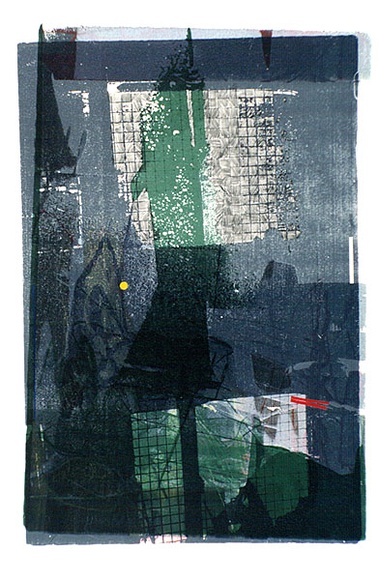 Artist: b'Peyser, Ruth.' | Title: b'not titled' | Date: 1977 | Technique: b'lithograph, printed in colour, from multiple plates; collaged additions'