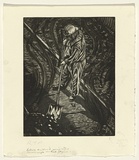 Artist: b'Gittoes, George.' | Title: b'Elephant man' | Date: 1991 | Technique: b'etching, printed in black ink, from one plate'