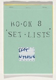 Title: b'Bo-ok 8: set lists' | Date: 2009, February