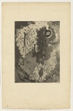 Artist: Lempriere, Helen | Title: (Figures looking at the sun) | Date: c.1955 | Technique: aquatint and etching, printed in black ink, from one plate