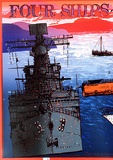 Artist: ARNOLD, Raymond | Title: Four ships. Four issues [left panel]. | Date: 1985 | Technique: screenprint, printed in colour, from eight stencils