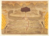 Artist: b'Bowen, Dean.' | Title: b'Big smoke, Mt Lyell' | Date: 1989 | Technique: b'lithograph, printed in colour, from multiple stones'