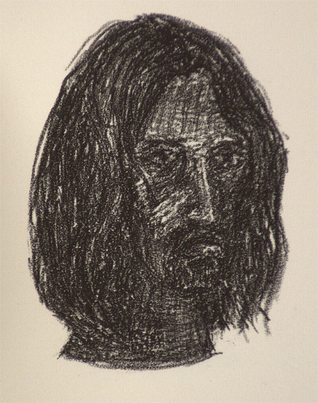 Artist: b'Harman, Julia.' | Title: b'Book of heads [1]' | Date: 1990, October | Technique: b'lithograph, printed in black ink, from one stone' | Copyright: b'\xc2\xa9 Julia Harman'