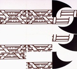 Artist: b'Ramsden, Mel.' | Title: b'Fasces. Part II (mosaic of postcards).' | Date: 1977 | Technique: b'lithograph, printed in black ink, from one stone [or plate]'