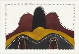 Artist: b'Jandany, Hector.' | Title: b'Dumbun - the owls' | Date: 1995 | Technique: b'lithograph, printed in colour, from multiple plates'