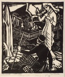 Artist: b'Proctor, Thea.' | Title: b'The cascade' | Date: 1930 | Technique: b'linocut, printed in black ink, from one block' | Copyright: b'\xc2\xa9 Art Gallery of New South Wales'