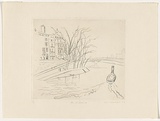 Artist: Kahan, Louis. | Title: Ile St. Louis II | Date: 1946 | Technique: etching, printed in black ink, from one  plate