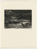 Artist: AMOR, Rick | Title: The sea. | Date: 1989 | Technique: etching, printed in black ink, from one plate; hand-coloured