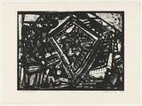 Artist: Senbergs, Jan. | Title: Southern bluster | Date: 1992 | Technique: etching, printed in black ink, from one plate | Copyright: © Jan Senbergs