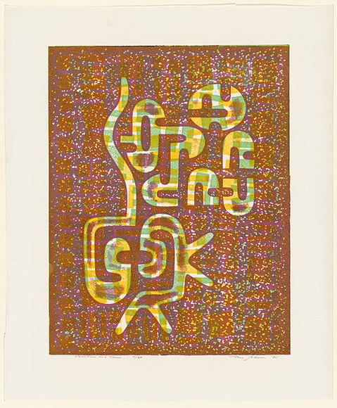 Title: b'Variations on a theme' | Date: 1965 | Technique: b'screenprint, printed in colour from 4 stencils'