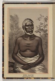 Artist: b'UNKNOWN' | Title: b'King David; Warrnambool tribe.' | Date: c.1890 | Technique: b'lithograph, printed in brown ink, from one plate; varnished'