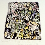 Artist: SHEARER, Mitzi | Title: The forest came alive | Date: 1984-88 | Technique: etching, printed in black ink, from one  plate, hand-coloured