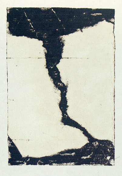 Artist: b'Roberts, Neil.' | Title: b'Lahar 1' | Date: 1991 | Technique: b'pigment-transfer, printed in brown ink, from one bitumen paper plate'