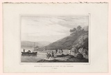 Artist: b'Sainson, Louis de.' | Title: bAiguade de l'Astrolabe au Port du Roi (Nelle Hollande). [Taking on water - the Astrolabe - King George's Sound. New Holland] | Date: 1833 | Technique: b'lithograph, printed in black ink, from one stone'