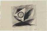 Artist: Burns, Peter. | Title: Worlds apart | Date: 1957 | Technique: lithograph, printed in black ink, from one stone | Copyright: © Peter Burns