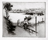 Artist: GOODCHILD, John | Title: The Spit, Sydney | Date: 1922 | Technique: etching, printed in black ink, from one plate
