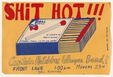 Artist: b'MACKINOLTY, Chips' | Title: b'Shit hot!!! Captain Matchbox Whoopee Band!' | Date: (1974) | Technique: b'screenprint, printed in colour, from two stencils'
