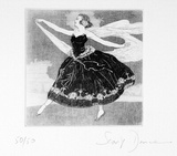 Artist: b'FEINT, Adrian' | Title: b'Scarf dance.' | Date: 1924 | Technique: b'etching, printed in black ink, from one plate' | Copyright: b'Courtesy the Estate of Adrian Feint'