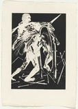Artist: BOYD, Arthur | Title: (Mirror and broken arrows). | Date: 1973-74 | Technique: etching, printed in black ink, from one plate | Copyright: Reproduced with permission of Bundanon Trust