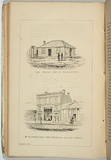 Artist: b'Ham Brothers.' | Title: bOld police office Melbourne and Mr Richardson's new premises, Collins street. | Date: 1850 | Technique: b'lithograph, printed in black ink, from one stone'