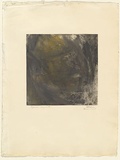 Artist: b'Halpern, Stacha.' | Title: b'not titled [Carcass]' | Date: 1958 | Technique: b'etching and aquatint, printed in relief as gouache monotype, from one plate'