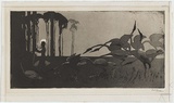 Artist: LONG, Sydney | Title: The Spirit of the plains | Date: 1919 | Technique: aquatint and drypoint, printed in black ink, from one copper plate | Copyright: Reproduced with the kind permission of the Ophthalmic Research Institute of Australia