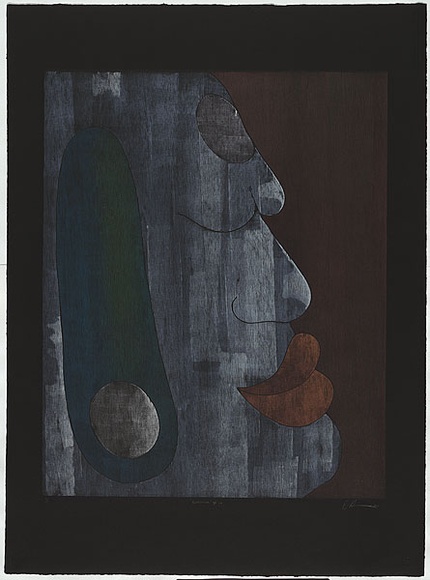 Artist: b'Harris, Brent.' | Title: b'Buddha #10.' | Date: 2004 | Technique: b'woodcut, printed in colour, from seven blocks'