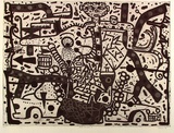 Artist: b'SANSOM, Gareth' | Title: b'Quest for yage 2' | Date: 1994, January - March | Technique: b'aquatint, printed in black ink, from two plates'