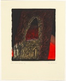 Artist: b'ARNOLD, Raymond' | Title: b'Blaze, Central Highlands.' | Date: 1980 | Technique: b'etching, printed in black ink, from one plate'