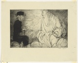 Artist: Dyson, Will. | Title: Our immortals: Ah Mr Hardy, Mr Hardy, if you only knew all the circumstances. | Date: 1929 | Technique: drypoint, printed in black ink with plate-tone, from one plate