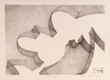 Artist: b'RICHARDSON, Berris' | Title: b'Form III' | Date: 1975 | Technique: b'lithograph, printed in brown ink, from one plate'